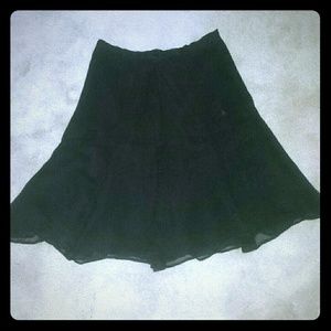 Fluttery silk skirt